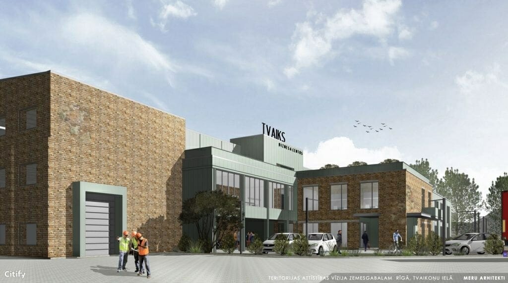 Biznesa centrs Tvaiks (Tvaikoņu iela 5) - Office center - visualization