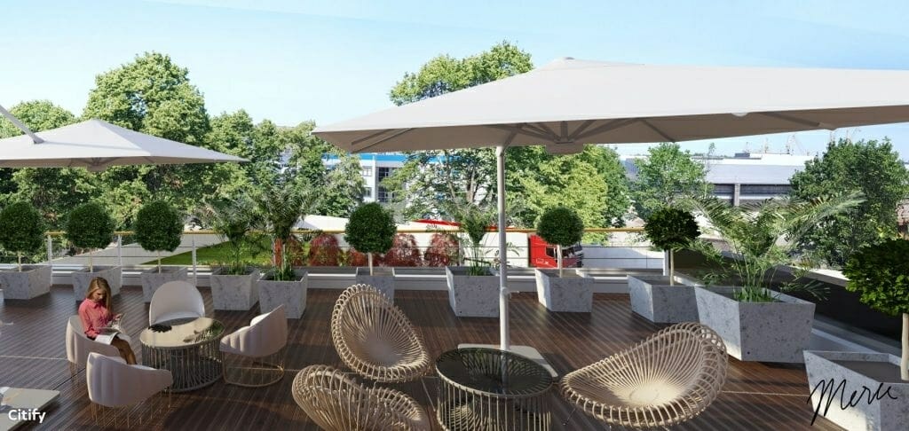 Biznesa centrs Tvaiks (Tvaikoņu iela 5) - Office center - visualization