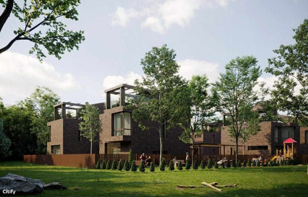 Visorių 21 (Visorių g. 21) - Row housing - visualization