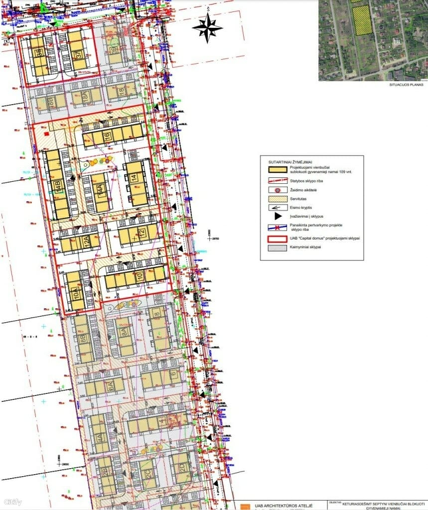 Ž. Pusjė g. kvartalas (Ž. Pusjė g. 2, 2A,2B, 2C, 2D, 4, 4A, 6, 6A, 8, 8A, 8B, 10, 10A, 12, 12A, 14, 14A, 14B, 16, 18, 18A, 18B Pikutiškių g. 35, 37, 39) - Row housing - visualization