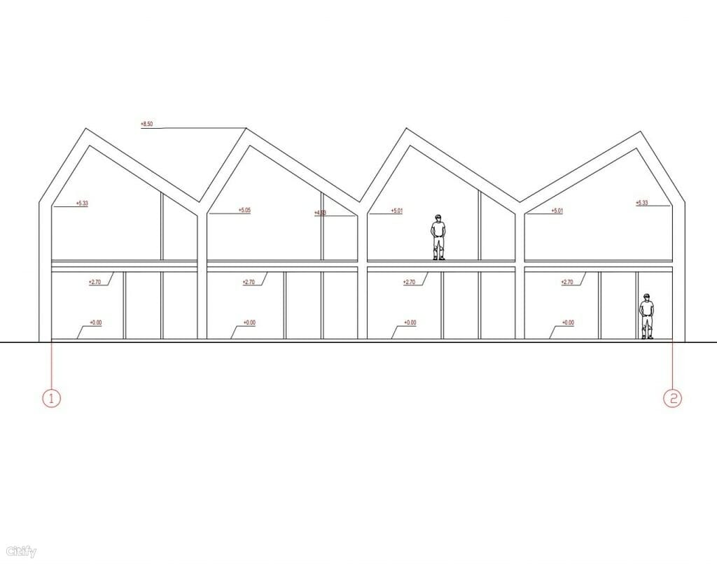 Ž. Pusjė g. kvartalas (Ž. Pusjė g. 2, 2A,2B, 2C, 2D, 4, 4A, 6, 6A, 8, 8A, 8B, 10, 10A, 12, 12A, 14, 14A, 14B, 16, 18, 18A, 18B Pikutiškių g. 35, 37, 39) - Row housing - visualization