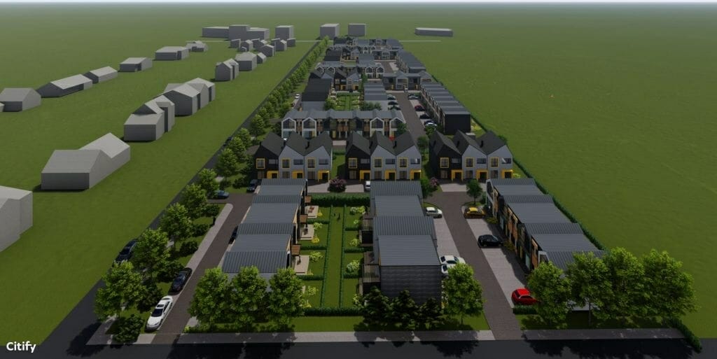 Ž. Pusjė g. kvartalas (Ž. Pusjė g. 2, 2A,2B, 2C, 2D, 4, 4A, 6, 6A, 8, 8A, 8B, 10, 10A, 12, 12A, 14, 14A, 14B, 16, 18, 18A, 18B Pikutiškių g. 35, 37, 39) - Row housing - visualization