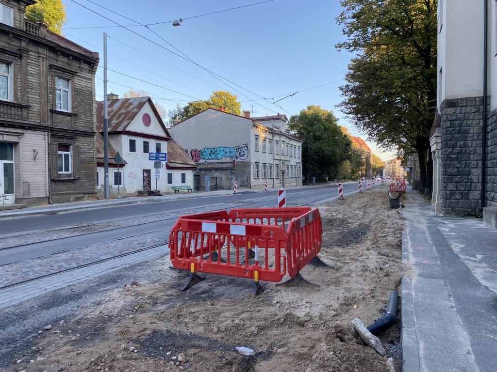 5. tramvaju maršruta pārbūve posmā no Kalnciema ielas līdz Jūrmalas gatvei (Slokas iela) - Kelias - statybų nuotraukos