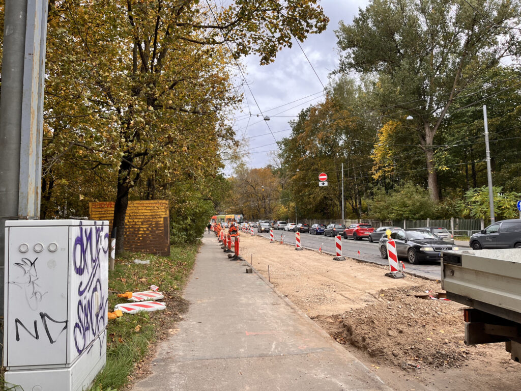 5. tramvaju maršruta pārbūve posmā no Kalnciema ielas līdz Jūrmalas gatvei (Slokas iela) - Kelias - statybų nuotraukos