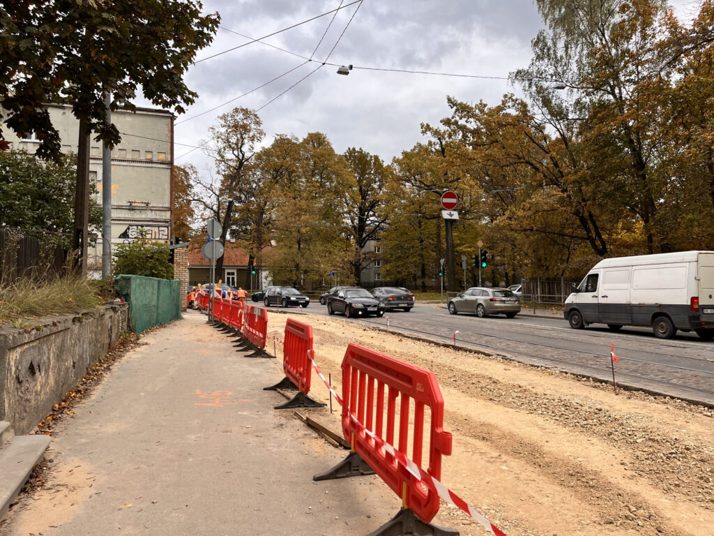 5. tramvaju maršruta pārbūve posmā no Kalnciema ielas līdz Jūrmalas gatvei (Slokas iela) - Kelias - statybų nuotraukos