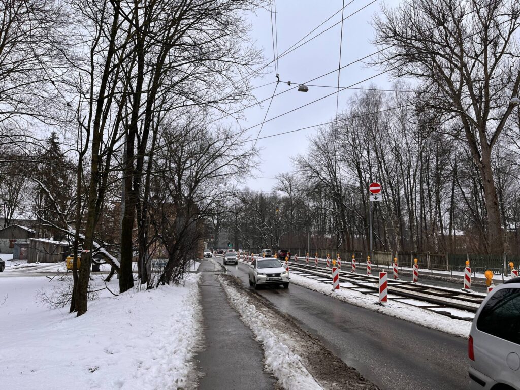 5. tramvaju maršruta pārbūve posmā no Kalnciema ielas līdz Jūrmalas gatvei (Slokas iela) - Kelias - statybų nuotraukos