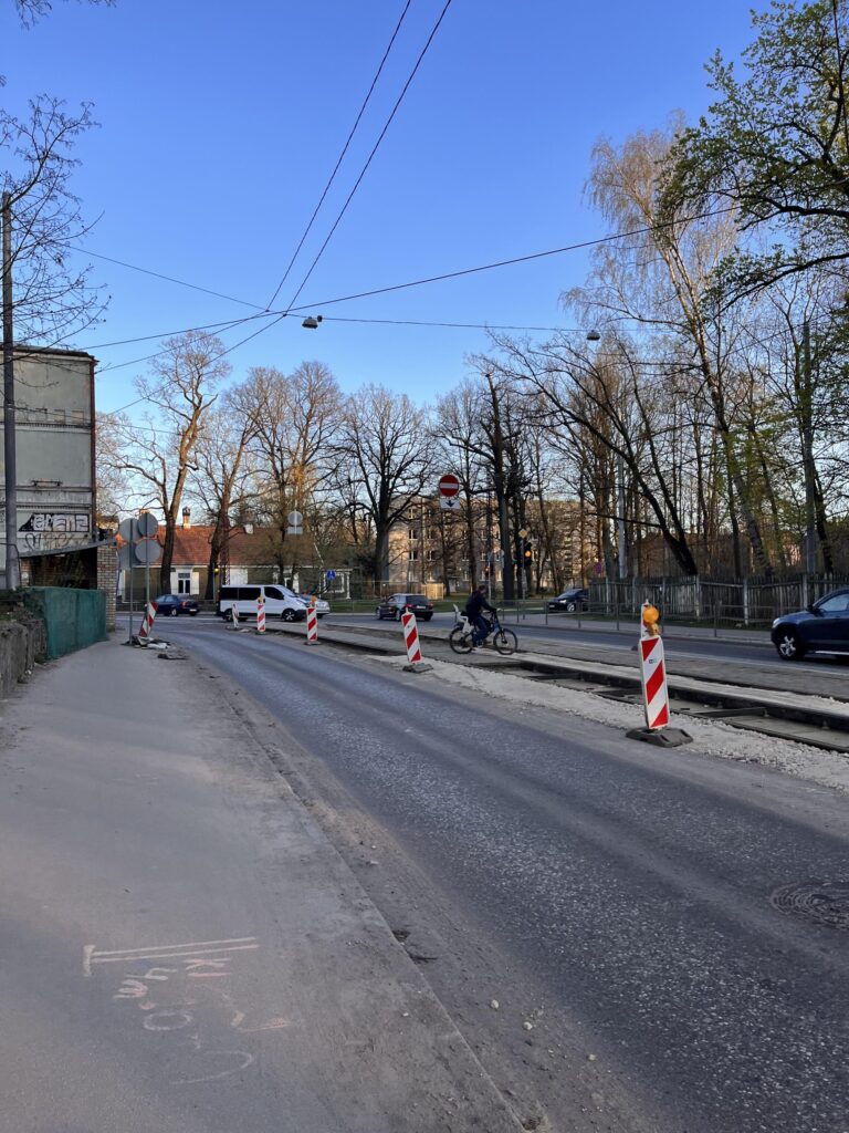 5. tramvaju maršruta pārbūve posmā no Kalnciema ielas līdz Jūrmalas gatvei (Slokas iela) - Kelias - statybų nuotraukos