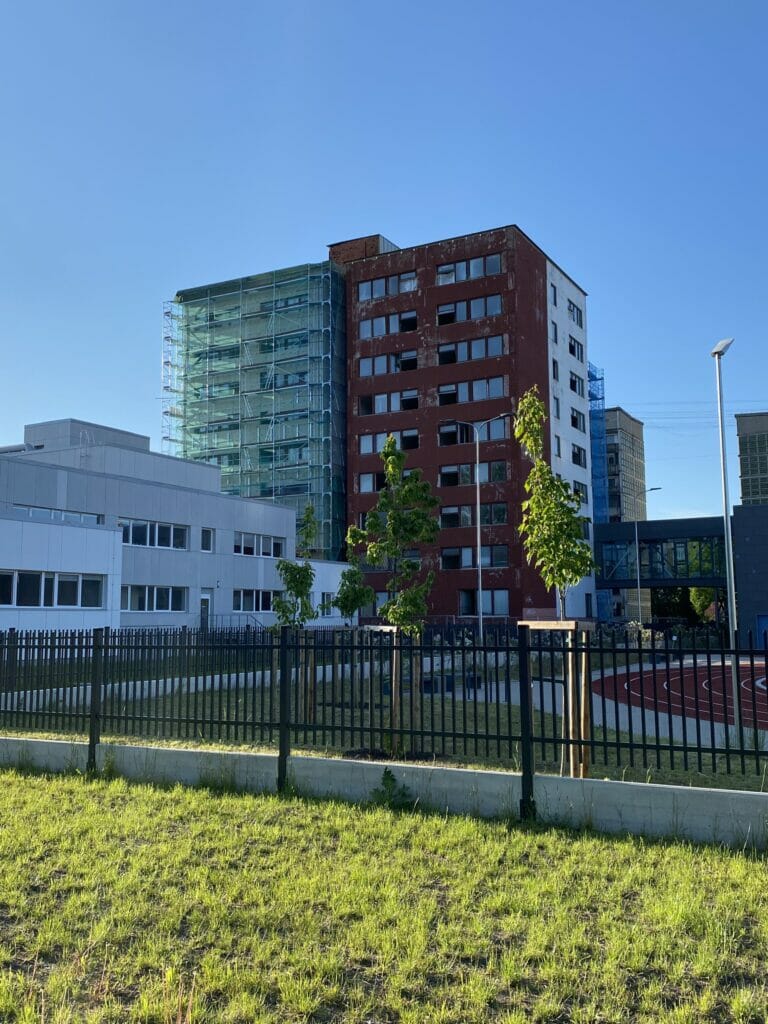 Rīgas Tūrisma un radošās industrijas tehnikuma dienesta viesnīca (Augusta Deglava iela 41B) - Co-living - construction photos