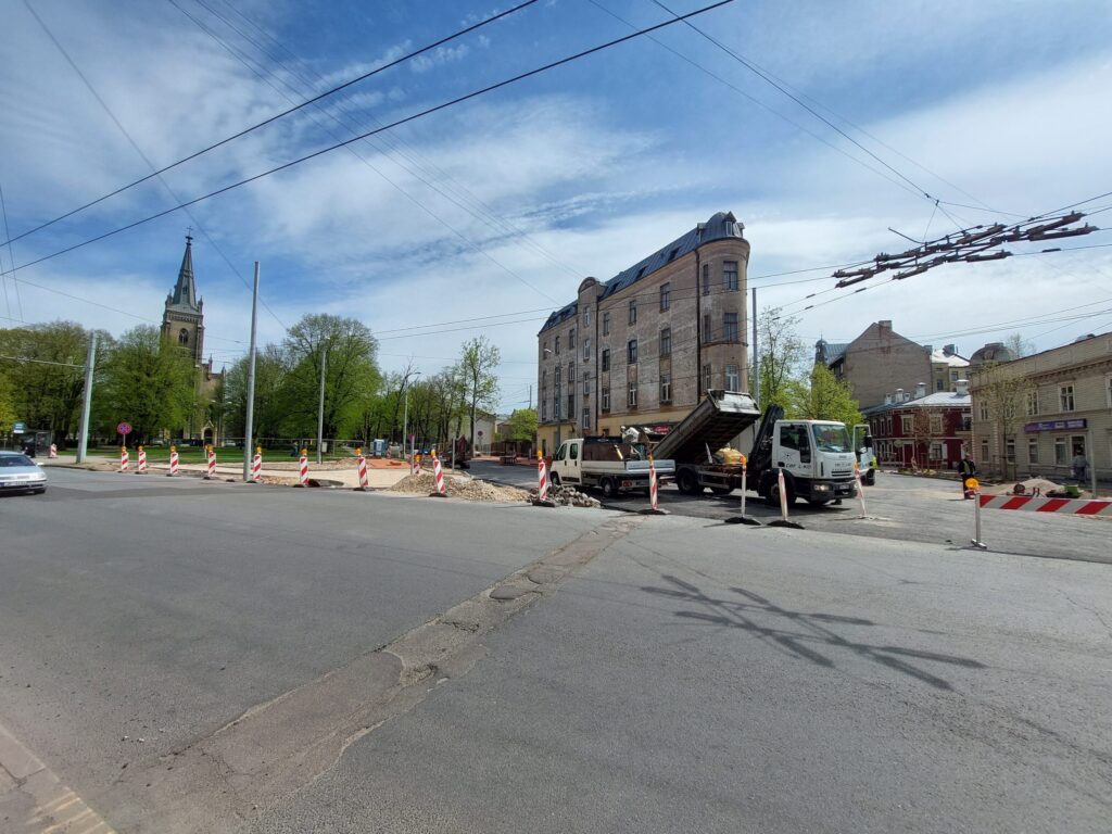 Augusta Deglava ielas, Avotu ielas, Lienes ielas un Jāņa Asara ielas krustojuma pārbūve (Augusta Deglava iela) - Ceļš - būvdarbu attēli