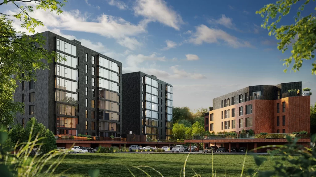 Krėvės 80 1 etapas (V. Krėvės pr. 80B) - Multi apartment - visualization