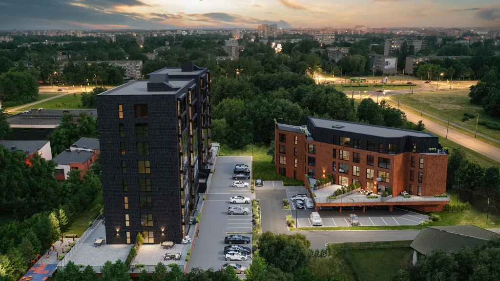 Krėvės 80 1 etapas (V. Krėvės pr. 80B) - Multi apartment - visualization