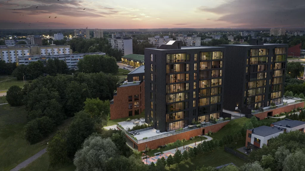 Krėvės 80 1 etapas (V. Krėvės pr. 80B) - Multi apartment - visualization