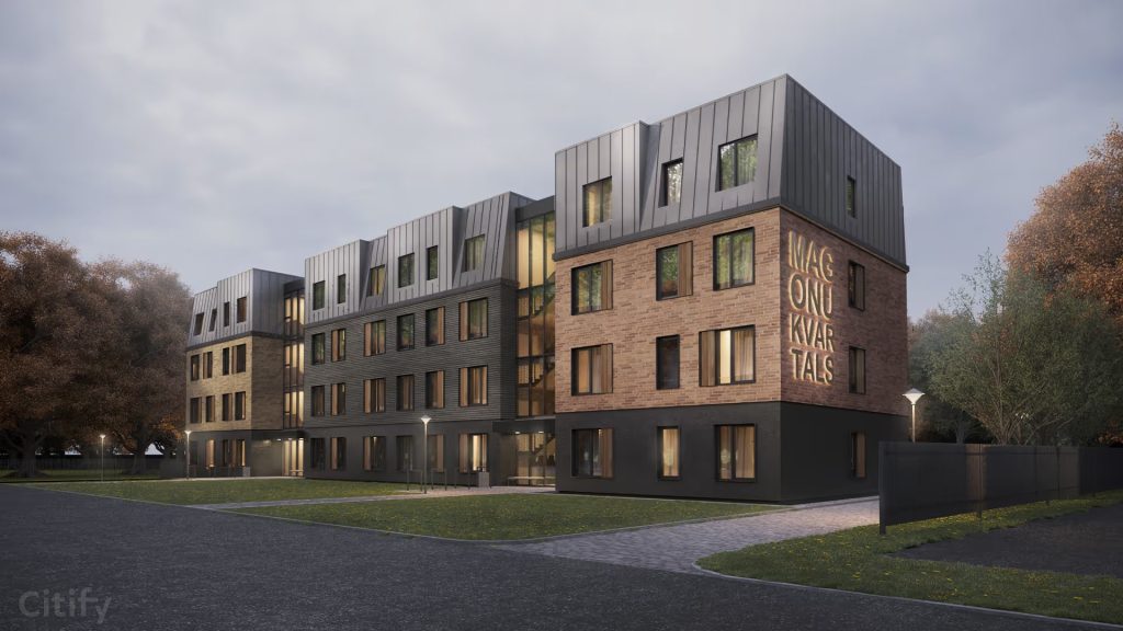 Magoņu kvartāls - 1. kārtā (Magoņu iela 9) - Hotel - visualization