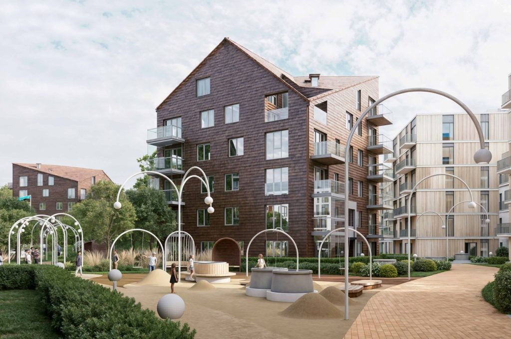 Hipodroomi kvartal (Merimetsa tee 10/1, 10/2, 10/3, 12/1, 12/2) (Merimetsa tee 10/1, 10/2, 10/3, 12/1, 12/2) - Multi apartment, Other commercial - visualization