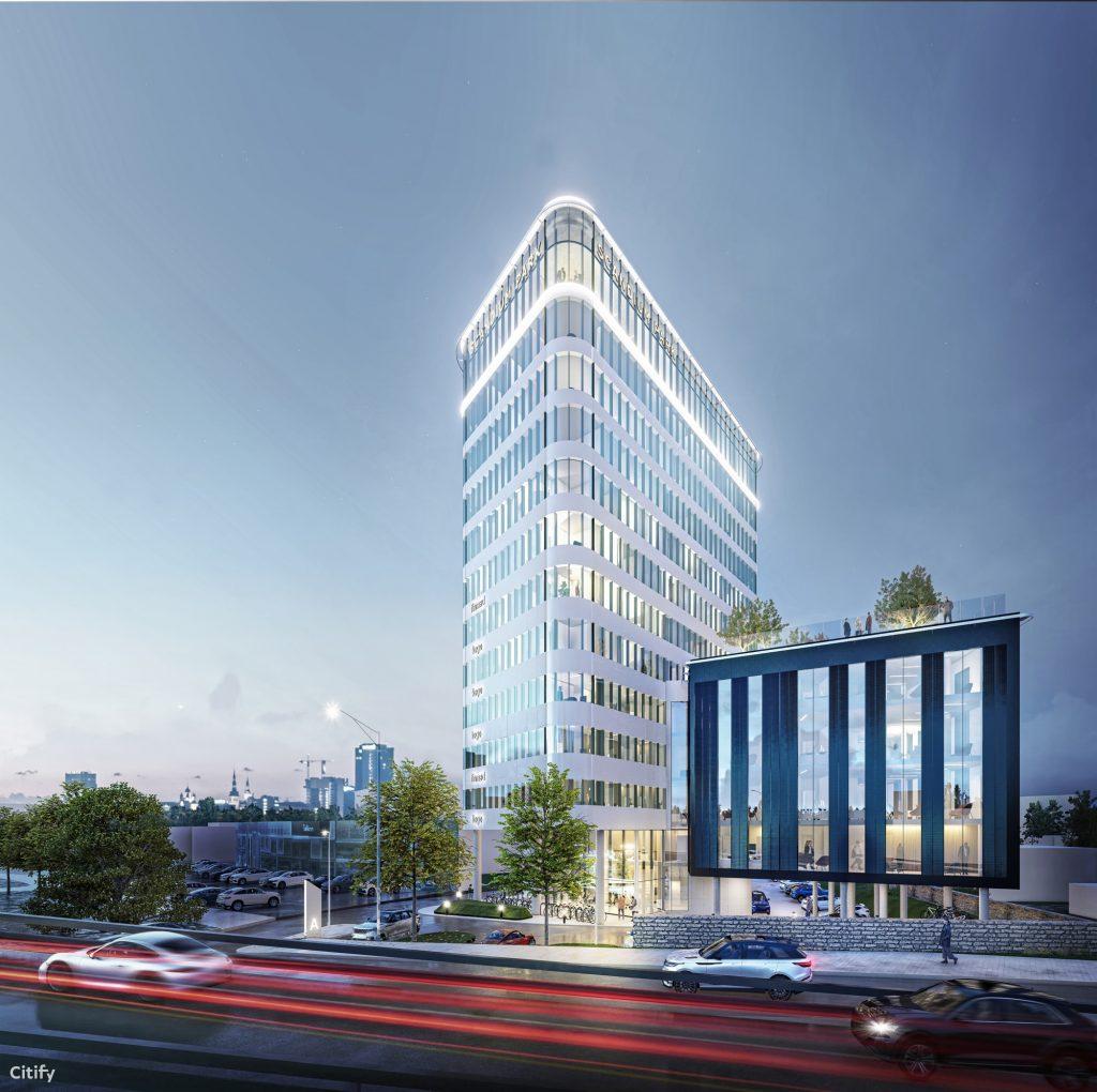 Scandium Park (Peterburi tee 1a) - Co-living, Office center - visualization