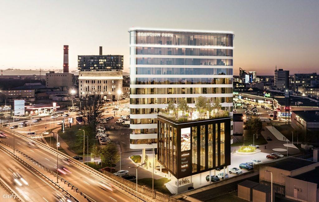 Scandium Park (Peterburi tee 1a) - Co-living, Office center - visualization