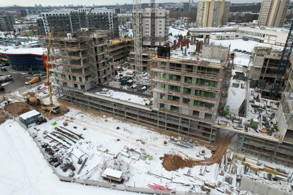 P70 gyvenimui (Žirmūnų g. 70D) - Multi apartment - construction photos