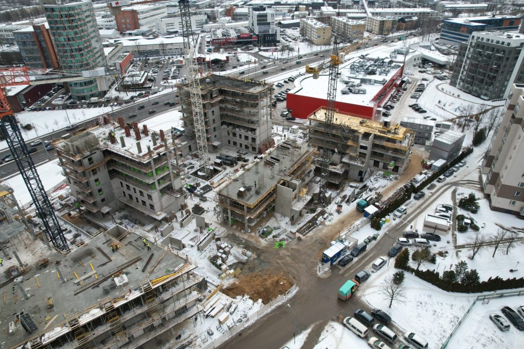 P70 gyvenimui (Žirmūnų g. 70D) - Multi apartment - construction photos