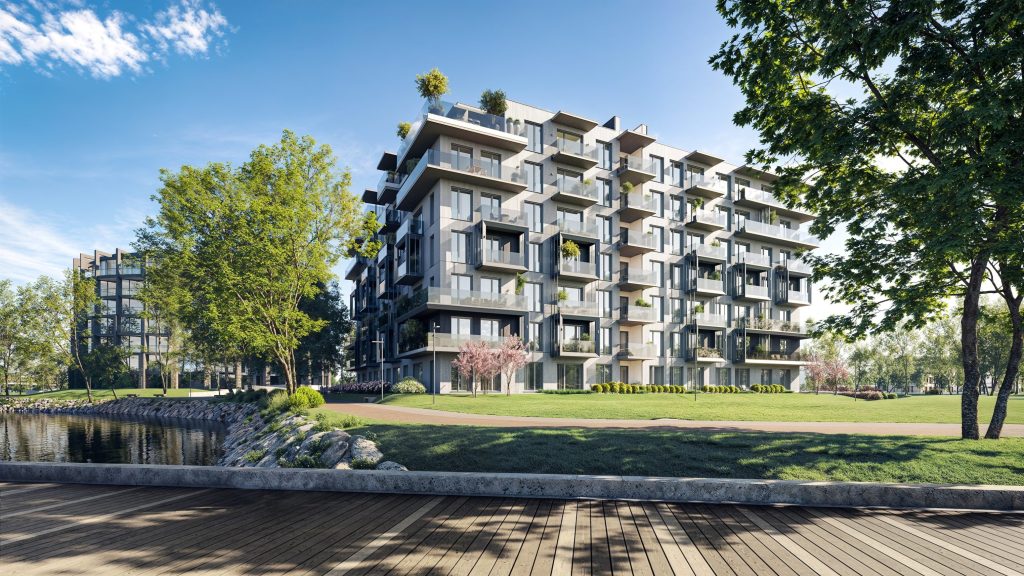 Klīversalas kvartāls - Blue Marine (Trijādības iela 1A) - Daugiabutis - vizualizacija