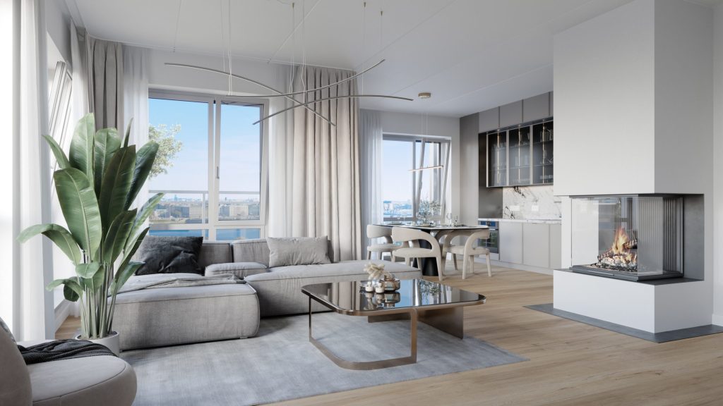 Klīversalas kvartāls - Blue Marine (Trijādības iela 1A) - Multi apartment - visualization