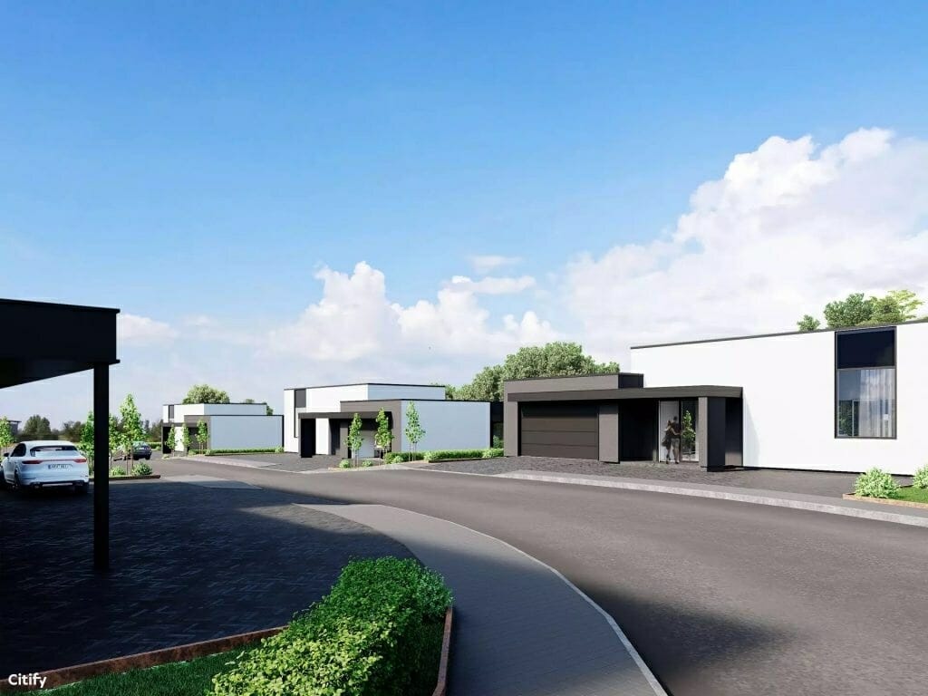 Draustinio namai (Lietaviškių g. 82, 82A, 82B, 82C, 82D, 82E, 84B, 84C, 86, 86B, 86C, 86E) - Private house community, Row housing - visualization