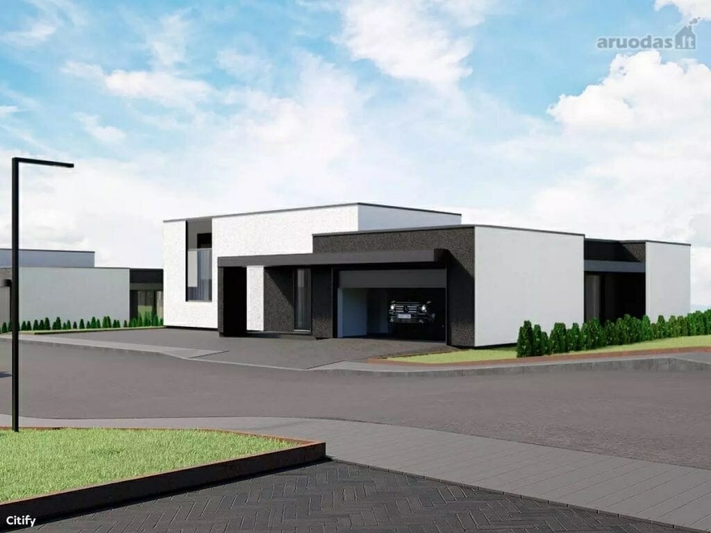 Draustinio namai (Lietaviškių g. 82, 82A, 82B, 82C, 82D, 82E, 84B, 84C, 86, 86B, 86C, 86E) - Private house community, Row housing - visualization