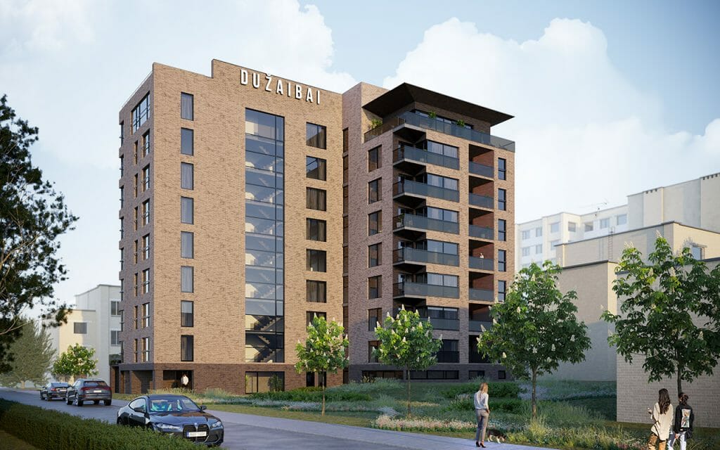 Du žaibai (Žaibo g. 14A) - Multi apartment - visualization