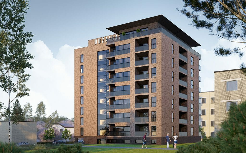 Du žaibai (Žaibo g. 14A) - Multi apartment - visualization