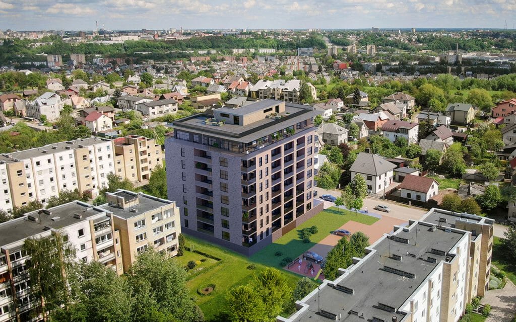 Du žaibai (Žaibo g. 14A) - Multi apartment - visualization