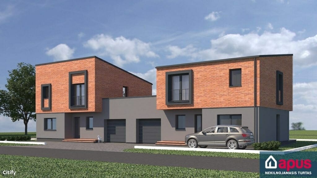 Kalnėnų dvibučiai (Savičiūnų g. 33F, 33G, 33H, Albanų g. 44, 46, 48, 50, 52) - Row housing - visualization