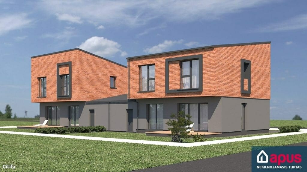 Kalnėnų dvibučiai (Savičiūnų g. 33F, 33G, 33H, Albanų g. 44, 46, 48, 50, 52) - Row housing - visualization