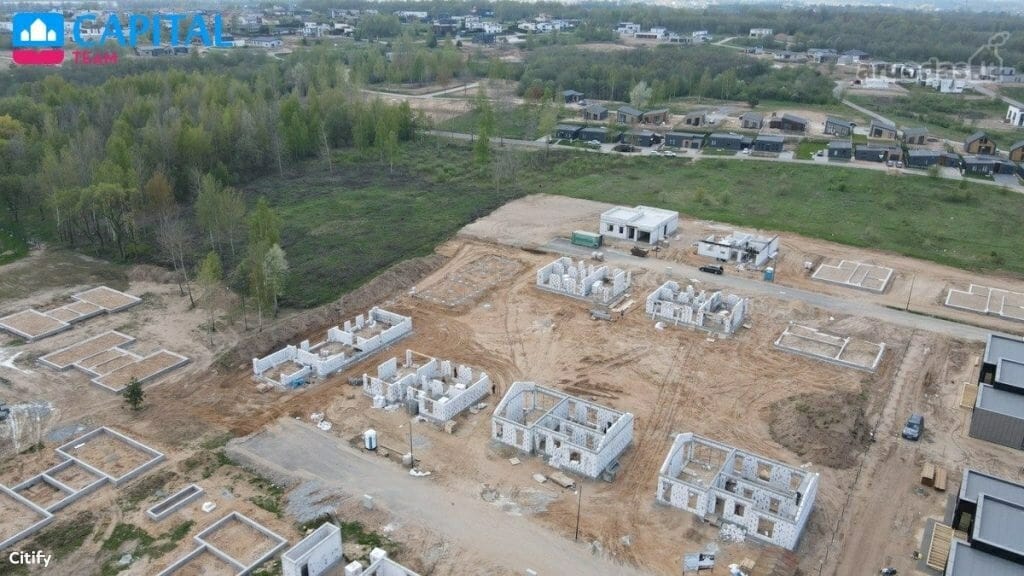 Miško panoramos (Grendavės g. 72, 74, 76, 86, 88, 90) - Privačių namų kvartalas - statybų nuotraukos