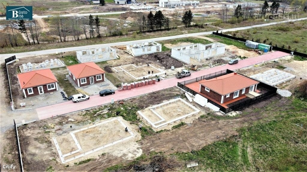 Perkūno g. namai (Perkūno g. 1, 3, 5, 7, 9, 9A, 9C, 9D, 9F, 9G, 9H, 9I) - Privātmāju kopienas - būvdarbu attēli