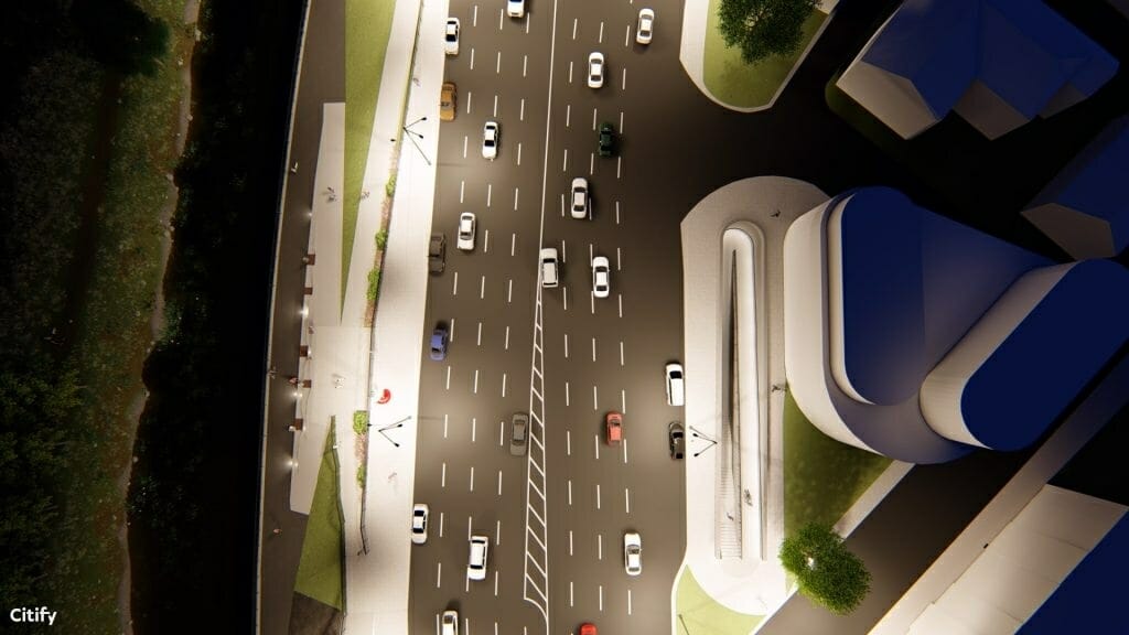 Pėsčiųjų tunelio po Karaliaus Mindaugo pr. rekonstrukcija (Karaliaus Mindaugo pr.) - Pedestrian path - visualization