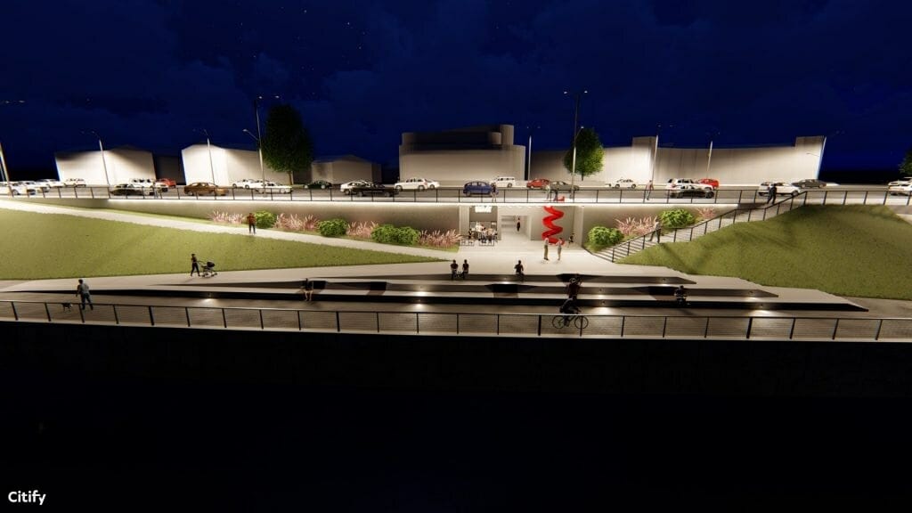 Pėsčiųjų tunelio po Karaliaus Mindaugo pr. rekonstrukcija (Karaliaus Mindaugo pr.) - Pedestrian path - visualization