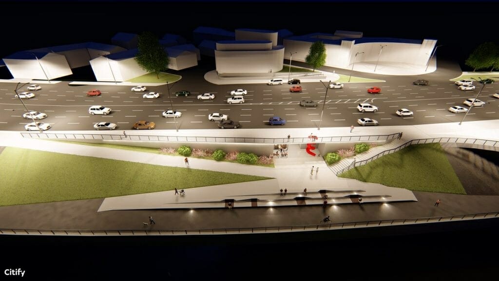 Pėsčiųjų tunelio po Karaliaus Mindaugo pr. rekonstrukcija (Karaliaus Mindaugo pr.) - Pedestrian path - visualization