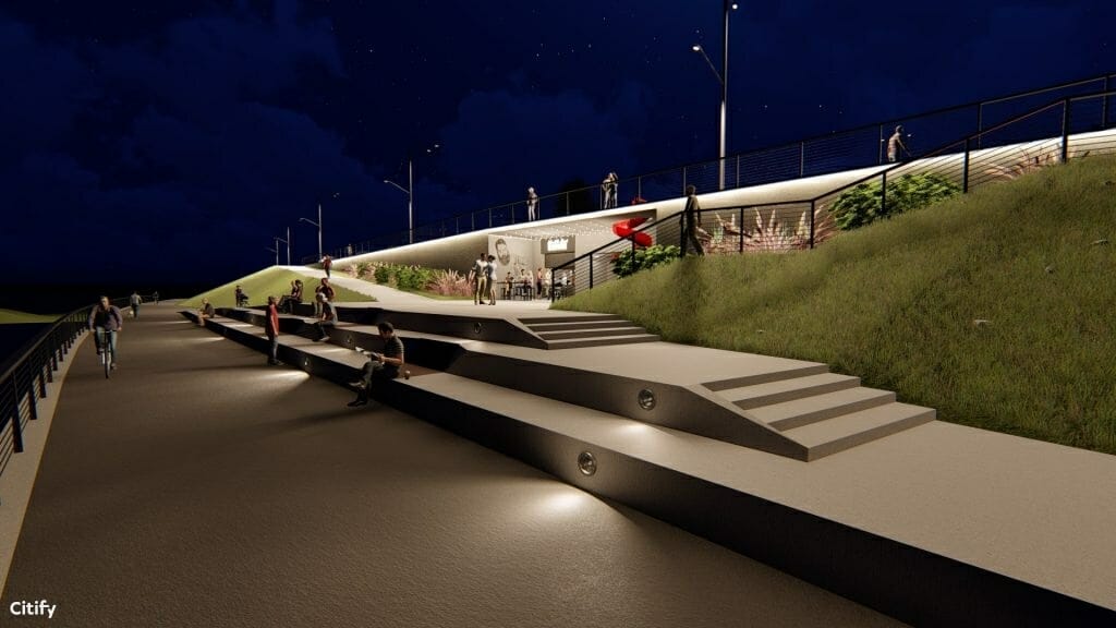 Pėsčiųjų tunelio po Karaliaus Mindaugo pr. rekonstrukcija (Karaliaus Mindaugo pr.) - Pedestrian path - visualization