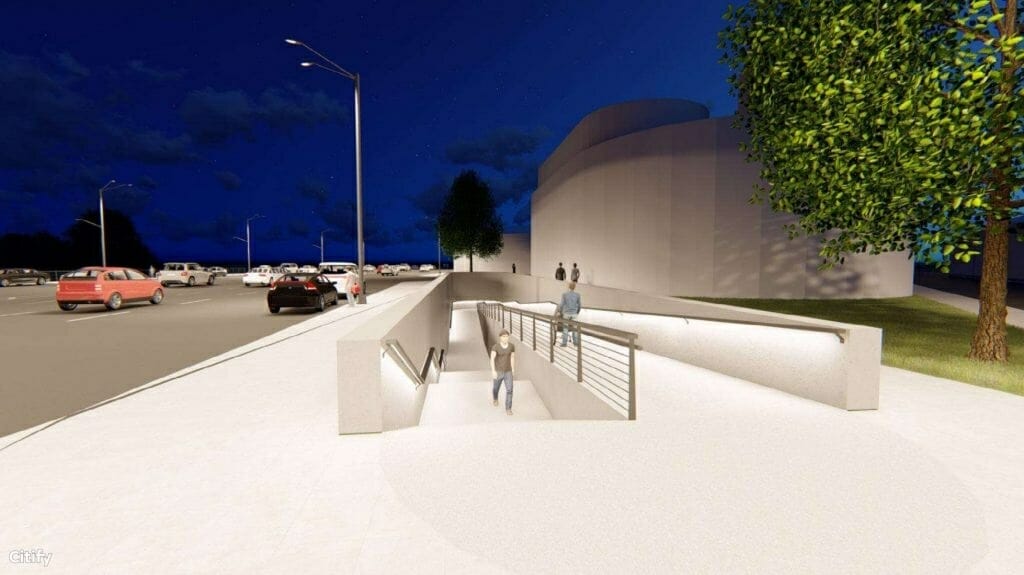 Pėsčiųjų tunelio po Karaliaus Mindaugo pr. rekonstrukcija (Karaliaus Mindaugo pr.) - Pedestrian path - visualization