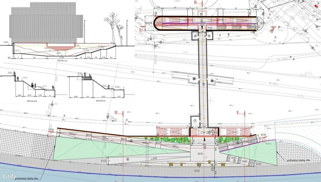 Pėsčiųjų tunelio po Karaliaus Mindaugo pr. rekonstrukcija (Karaliaus Mindaugo pr.) - Pedestrian path - visualization