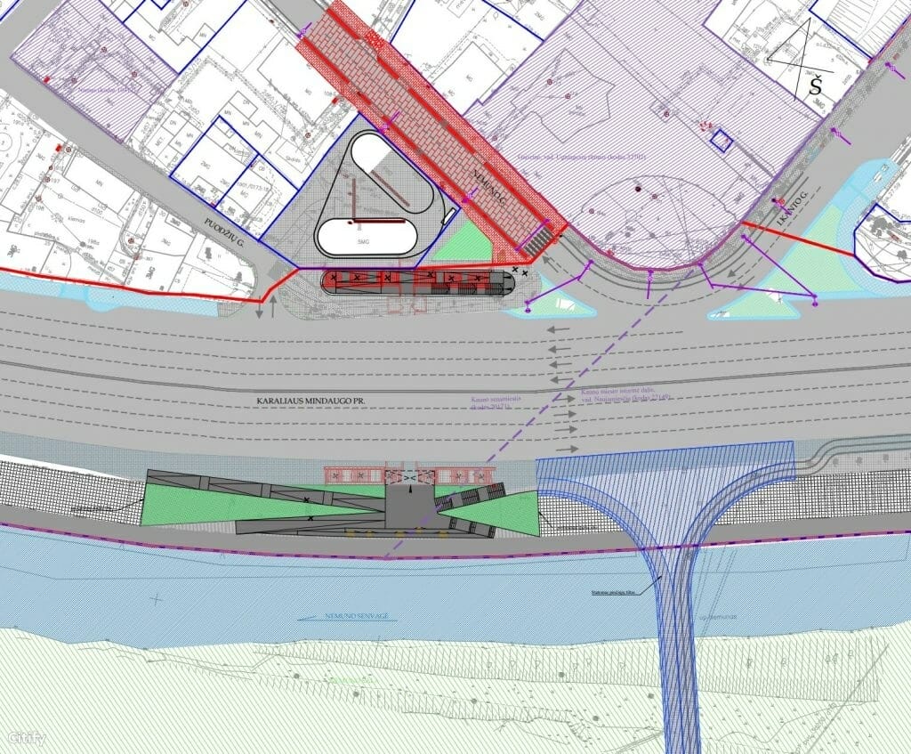 Pėsčiųjų tunelio po Karaliaus Mindaugo pr. rekonstrukcija (Karaliaus Mindaugo pr.) - Pedestrian path - visualization