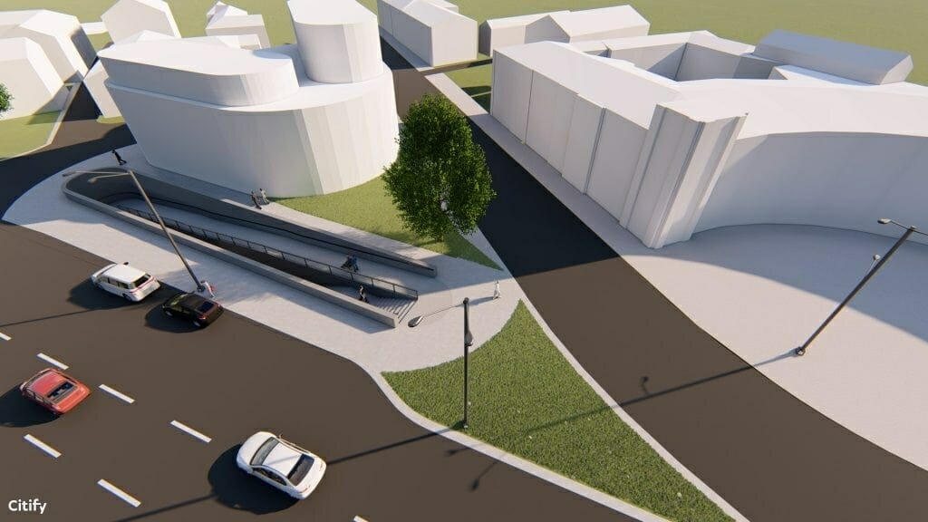 Pėsčiųjų tunelio po Karaliaus Mindaugo pr. rekonstrukcija (Karaliaus Mindaugo pr.) - Pedestrian path - visualization