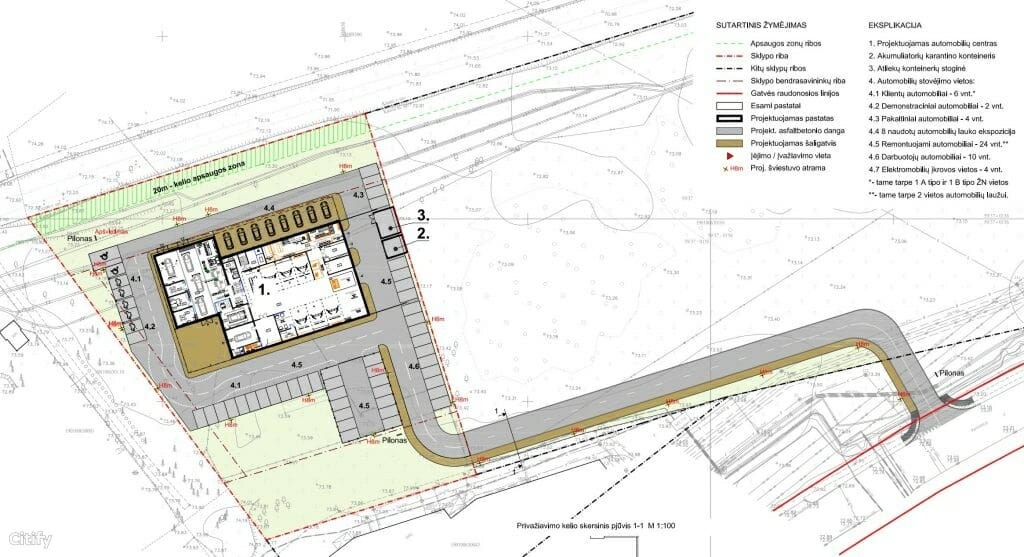 Porsche Savanorių pr. 408 (Savanorių pr. 408) - Shopping center - visualization