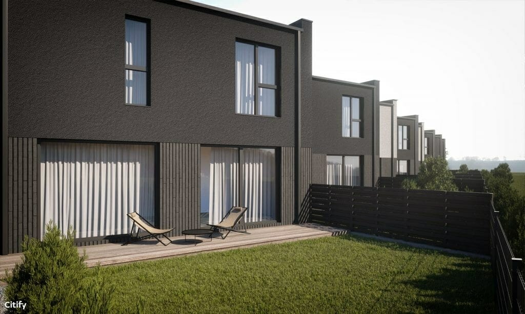 STALUPĖNAI (Stalupėnų g. 2, 4, 6, 6A, 8, 10, 12, 14, 16, 18, 20, 22, 24) - Row housing - visualization