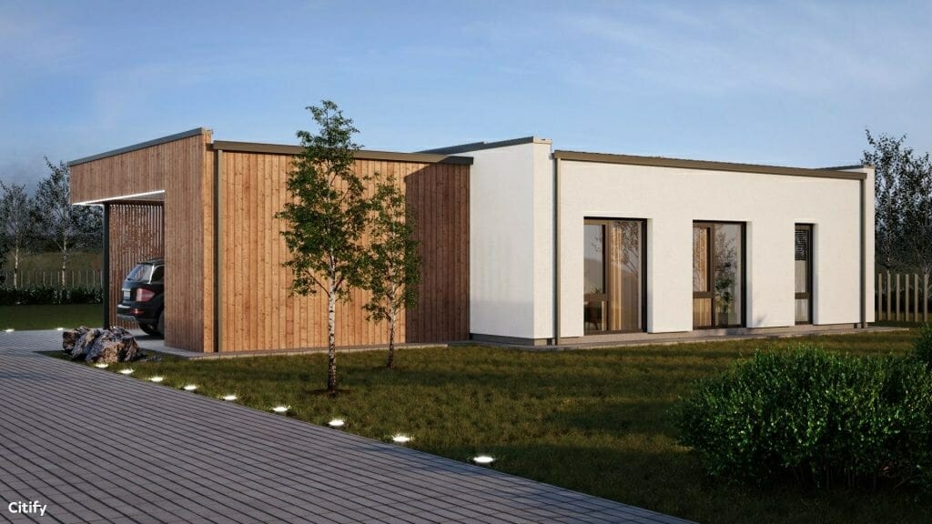 Šventapilis (Šventapilės g. 2, 4, 6, 8, 10, 12, 14, 16, 18, 20, 22, 24, 26, 28, 30, 32, 34, 36, 38, 40, 42, 44, 46, 48) - Private house community - visualization