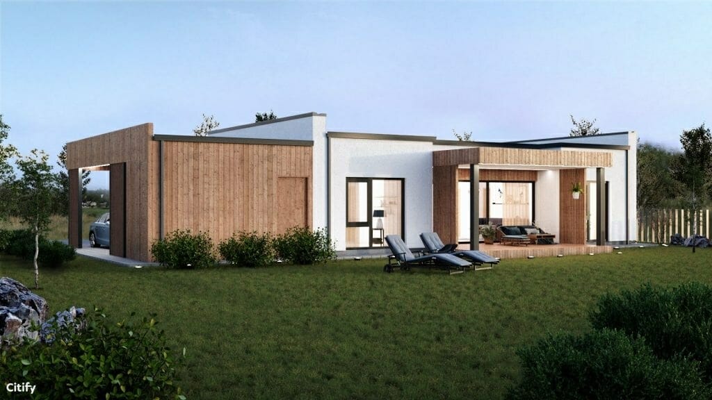 Šventapilis (Šventapilės g. 2, 4, 6, 8, 10, 12, 14, 16, 18, 20, 22, 24, 26, 28, 30, 32, 34, 36, 38, 40, 42, 44, 46, 48) - Private house community - visualization