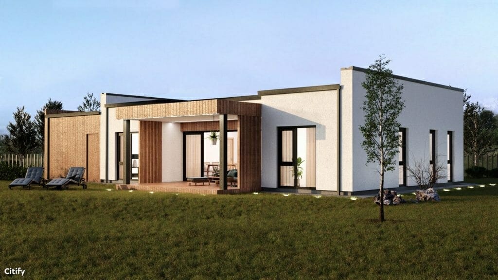 Šventapilis (Šventapilės g. 2, 4, 6, 8, 10, 12, 14, 16, 18, 20, 22, 24, 26, 28, 30, 32, 34, 36, 38, 40, 42, 44, 46, 48) - Private house community - visualization