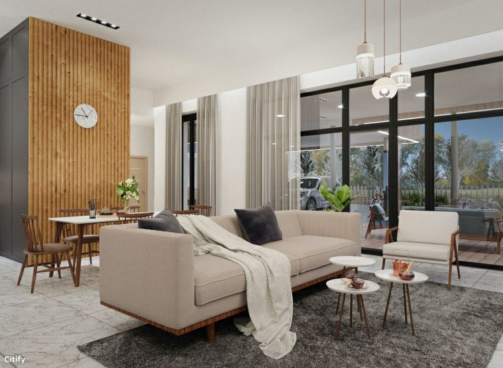 Šventapilis (Šventapilės g. 2, 4, 6, 8, 10, 12, 14, 16, 18, 20, 22, 24, 26, 28, 30, 32, 34, 36, 38, 40, 42, 44, 46, 48) - Private house community - visualization