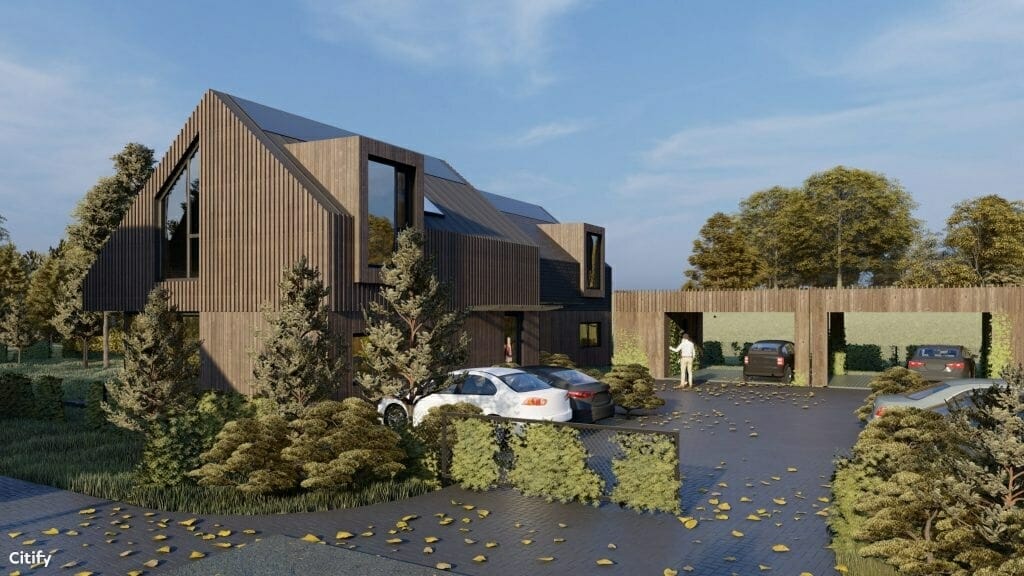 Versmių parkas (Versmių g. 2, 4, 6, 7, 8, 9, 10, 11, 12, 13, 15, 16, 17, 19 - 47) - Land plots, Private house community - visualization