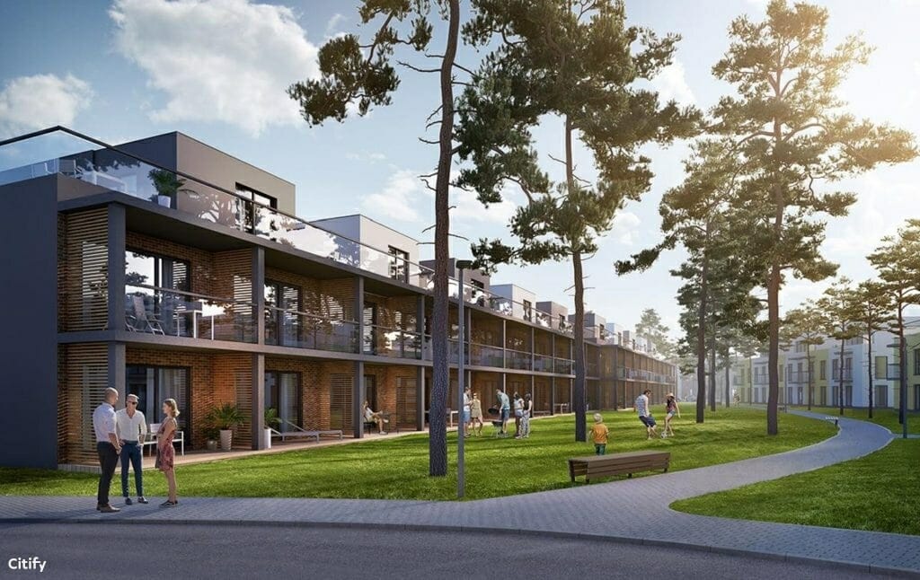 Žirgyno g. 39 (Žirgyno g. 39) - Daudzdzīvokļu nams, Rindu mājas - vizualizācija