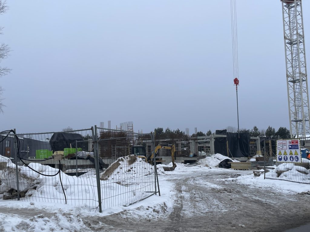 Akmenų g. 1B socialinis daugiabutis (Akmenų g. 1B) - Multi apartment - construction photos